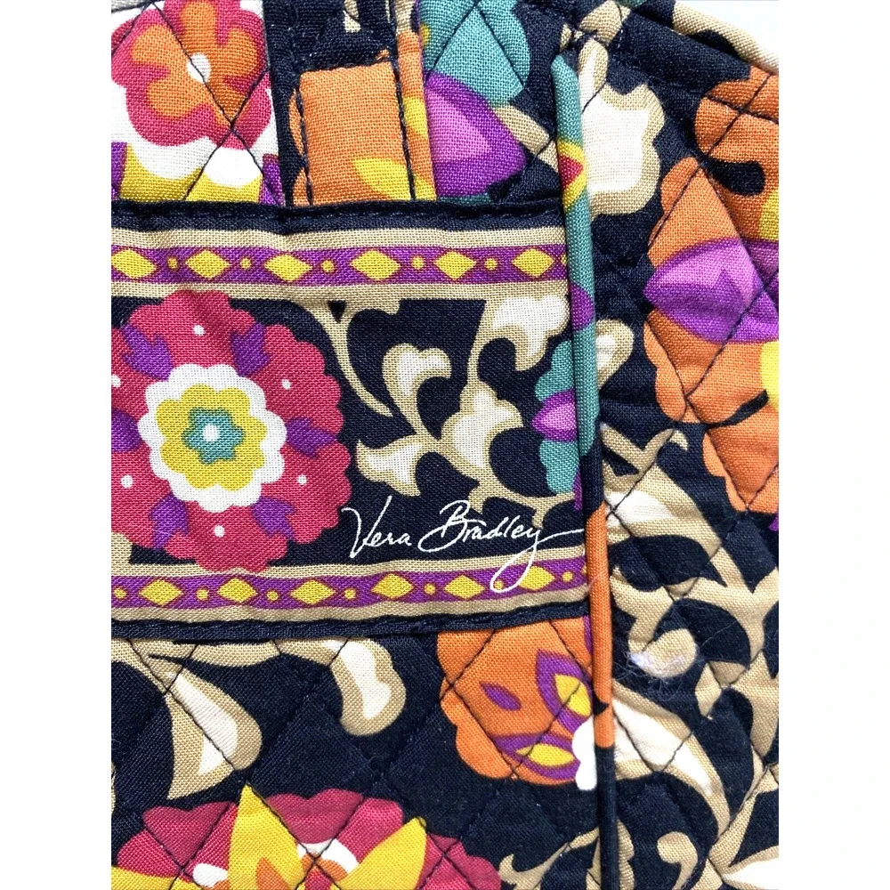 Vera Bradley Suzani 2011 Tote Bag Shoulderbag Purse Medium Floral Quilted Cotton